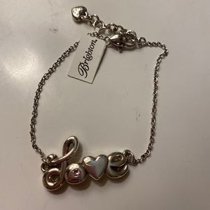 Sterling Silver NWT Brighton “Love” Bracelet